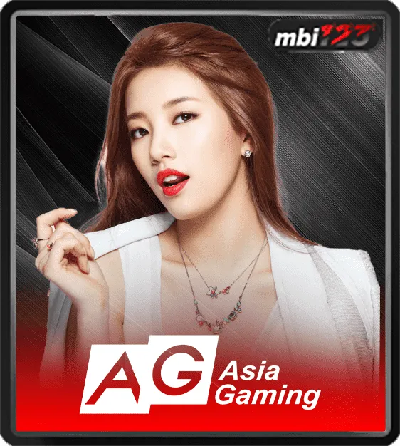 MBI123 Asia Gaming icon with stylish woman wearing a white jacket and necklace.